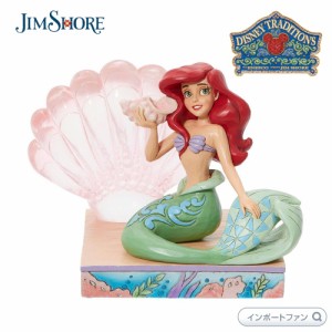 ジムショア アリエル クリアーシェル リトル・マーメイド  ディズニー 6011923 Ariel Clear Resin Shell JimShore 