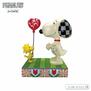 ジムショア スヌーピーにハートを贈るウッドストック ピーナッツ 6011948 Woodstock giving Snoopy Heart JimShore 