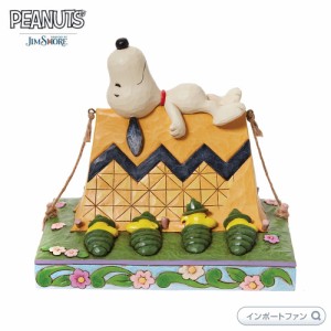 ジムショア スヌーピー＆ウッドストック キャンプ ピーナッツ 6011952 Snoopy & Woodstock Camping JimShore 