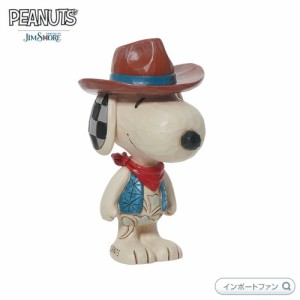 ジムショア スヌーピー カウボーイ ミニ ピーナッツ 6013038 Snoopy Cowboy Mini JimShore 