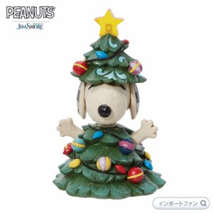 ジムショア スヌーピー クリスマスツリー クリスマス ピーナッツ 6013042 Snoopy As Christmas Tree JimShore 