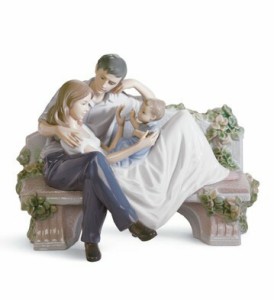 リヤドロ かけがえのない瞬間  家族 親子LLADRO 8056 □