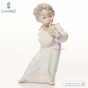 リヤドロ 可愛いフルート 天使 置物 01004540  LLADRO Angel with Flute ギフト プレゼント □