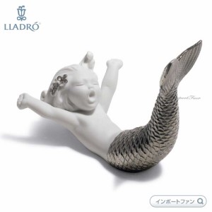 リヤドロ 無邪気なマーメイド シルバー リデコ 01008547 LLADRO WAKING UP AT SEA SILVER RE DECO □