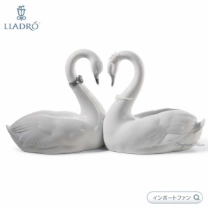 リヤドロ エンドレスラブ リデコ シルバー 白鳥 ハクチョウ ホワイト 鳥 置物 01007049 LLADRO ENDLESS LOVE Re-Deco Silver ギフト プレ