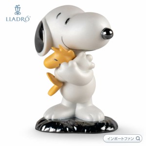 リヤドロ スヌーピー ウッドストック 親友 大切 愛 ピーナッツ 生誕70周年記念作品 01009490 LLADRO Snoopy PEANUTS □