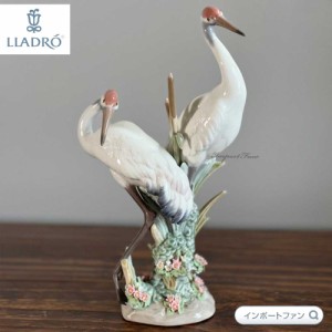 リヤドロ ツル 1 鶴 置物 01001611 LLADRO Courting Cranes ギフト プレゼント □