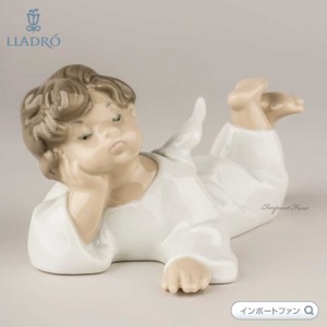 リヤドロ 可愛いひと休み 天使 エンジェル 置物 01004541 LLADRO Angel Thinking ギフト プレゼント □