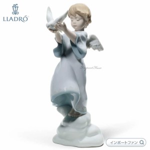 リヤドロ 願いよ、届け! 天使 エンジェル 鳩 ハト 置物 01008533  LLADRO Peace on Earth ギフト プレゼント □