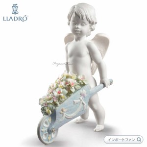 リヤドロ 花車の天使 置物 01009193 LLADRO Celestial Flowers ギフト プレゼント □