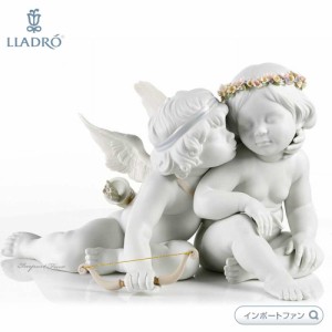 リヤドロ エロスとプシュケー 天使 古代神話 置物 01009128 LLADRO Eros and Psyche Angels Matte White ギフト プレゼント □