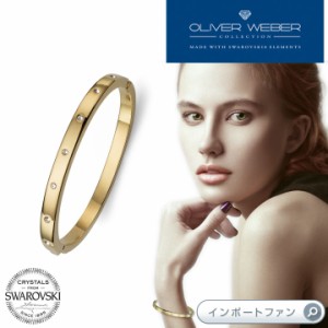 スワロフスキー バングル ブレスレット Choice ゴールド クリスタル Swarovski × OLIVER WEBER □