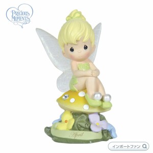 プレシャスモーメンツ ピーターパン ティンカー ベル 4月 ダイヤモンド 妖精 ディズニー 113211 April Fairy As Tinker Bell, Resin Figu