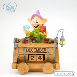 プレシャスモーメンツ 万年カレンダー おとぼけ ドーピー の輝き 白雪姫と7人の小人 ディズニー 172710 Disney Dopey Perpetual Calendar