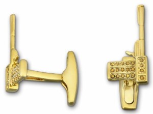 スワロフスキー Swarovski ゴールド ガン 銃型 カフス リンクス メンズ Golden Gun Cuff Links1175309 アクセサリー □ 即納