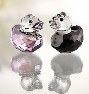 スワロフスキー ハッピーダック サー アンド レディー ダック Swarovski Happy Ducks Sir and Lady Duck1096733 □