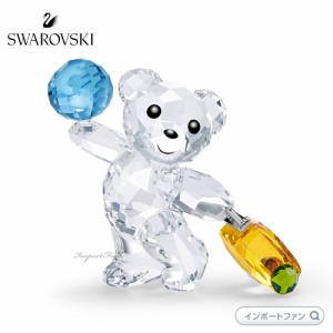 スワロフスキー クリスベア 世界を旅する 旅人  スーツケース プレゼント 置物 Swarovski Kris Bear I Travel The World 5491972 □