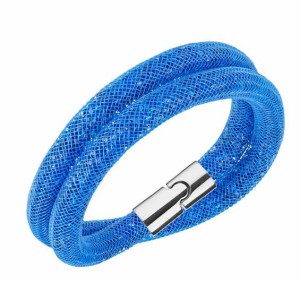 スワロフスキー スターダスト カプリ ブルー ダブル ブレスレット 5186426 Swarovski Stardust Capri Blue Double Bracelet □