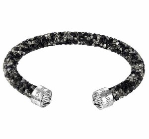 スワロフスキー クリスタルダスト バングル ダーククリスタル 5255902 5250065 Swarovski Crystaldust Cuff Dark Crystals □