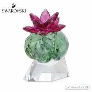 スワロフスキー クリスタル・フラワーズ サボテン ボルドー 花  置物 5426978 Swarovski □