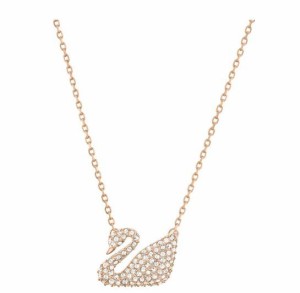 スワロフスキー スワン ネックレス ローズゴールド 白鳥 5121597 Swarovski Swan Necklace □