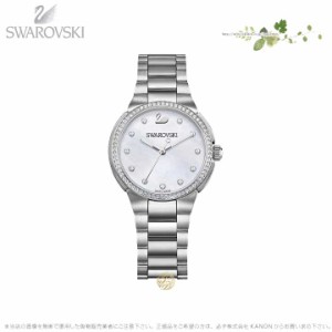 スワロフスキー シティ ミニ ウォッチ メタル ブレスレット マザーオブパール シルバー 時計 5221179 Swarovski □