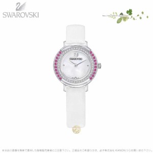 スワロフスキー プレイフル ミニ ウォッチ レザー ストラップ ホワイト シルバー 時計 5269221 Swarovski □