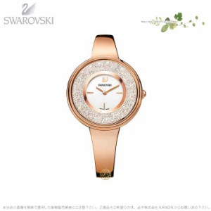 スワロフスキー クリスタルライン ピュア ウォッチ メタル ブレスレット ホワイト ローズゴールド 時計 5269250 Swarovski □