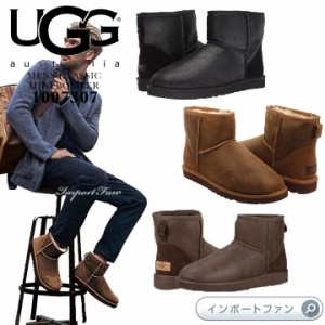  UGG アグ メンズ クラシックミニ ボンバー ムートンブーツ 1007307 UGG Classic Mini Bomber □