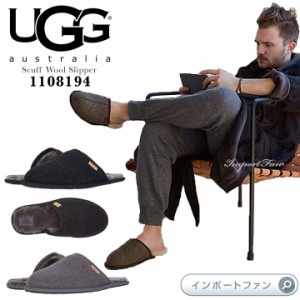 アグ メンズ スカッフ ウール ムートン スリッパ 1108194 UGG Scuff Wool Slipper □