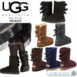 ブーツUGG  リボンムートンブーツ