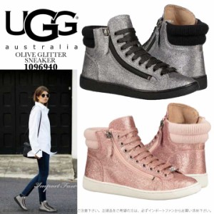 アグ オリーブ グリッター スニーカー 1096940 UGG OLIVE GLITTER SNEAKER □