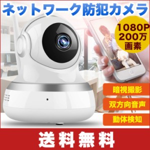 【送料無料】小型 防犯 ネット カメラ 証拠録画 1080P 200万画素 ベビー ペット Wifi ベビーモニター 赤外線 暗視撮影 ワイヤレス