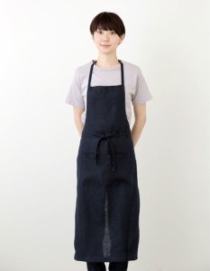 fog linen work フォグリネンワーク   リネンフルエプロン ネイビー 104    fog フォグ エプロン かわいい シンプル ナチュラル 前掛け 