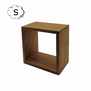 オープンラック オープンボックス S アカシアのスクエアスタンド Sサイズ ナチュラル おしゃれ ボックス ウッドボックス 木箱 木製 木 イ