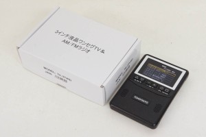 【中古】TOHOTAIYO トーホータイヨー 3インチ液晶ワンセグTV＆AM/FMラジオ TH-3TVRD