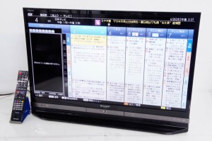 【中古】C SHARPシャープ 32V型 地上・BS・110度CSデジタルハイビジョン液晶テレビ LC-32R30 ブルーレイレコーダー内蔵 HDD1TB