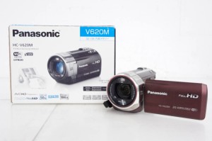 【中古】Panasonicパナソニック デジタルハイビジョンビデオカメラ HC-V620M-T メモリータイプ