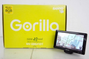 【中古】SANYOサンヨー 5.2型 ワンセグチューナー内蔵 SSDポータブルナビ NV-SB541DT Gorillaゴリラ