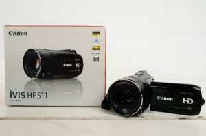 【中古】CANONキヤノン ハイビジョンデジタルビデオカメラ メモリータイプ iVIS HF S11 64GB