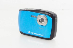 【中古】C Kenkoケンコー 防水デジカメ DSC808W ブルー 800万画素