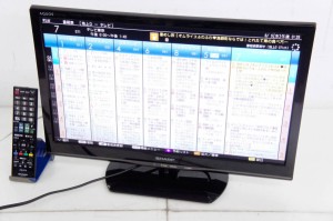 【中古】C SHARPシャープ 地上・BS・110度CSデジタルハイビジョン液晶テレビ LC-22K20