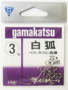 がまかつ(Gamakatsu)　白狐 白　1号　【釣具 釣り具】