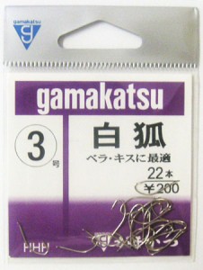 がまかつ(Gamakatsu)　白狐 白　2号　【釣具 釣り具】