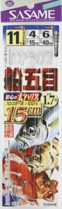 ササメ　船五目15cmハリス　10-3-5　【釣具 釣り具】