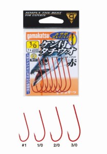 がまかつ(Gamakatsu)　ケン付タチウオ(赤)　赤　#2/0　【釣具 釣り具】