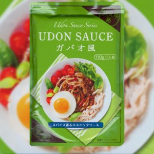 UDON SAUCE　ガパオ風　1人前 110ｇ　うどんソース 小豆島  宝食品 うどん 讃岐うどん うどんソース ガパオライス エスニックソース