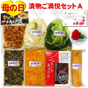 母の日 ギフト 漬物好きご満悦セットA ( 国産 漬物 詰め合わせ ) 【クール便】 送料無料 ( 条件つき )