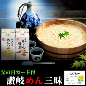 父の日 ギフト 本生讃岐うどん・小豆島オリーブそうめん 讃岐めん三昧セットＢ 送料無料 ( 条件つき )