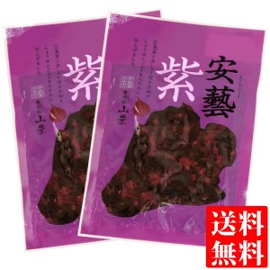 広島菜 漬物 安芸紫 あきむらさき 100g × 2袋 送料無料 メール便